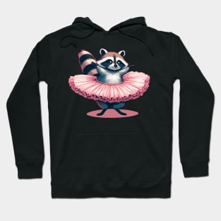 Cute Raccoon Ballet Dance Funny Ballet Hoodie